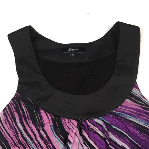DR31 Express Casual Silk Halter Top Dress M - Picture 3 of 5